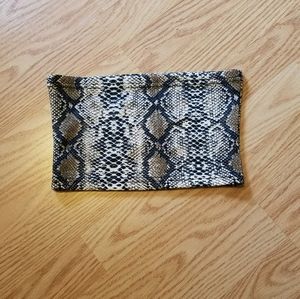 LAST CHANCE Snakeskin print tube top